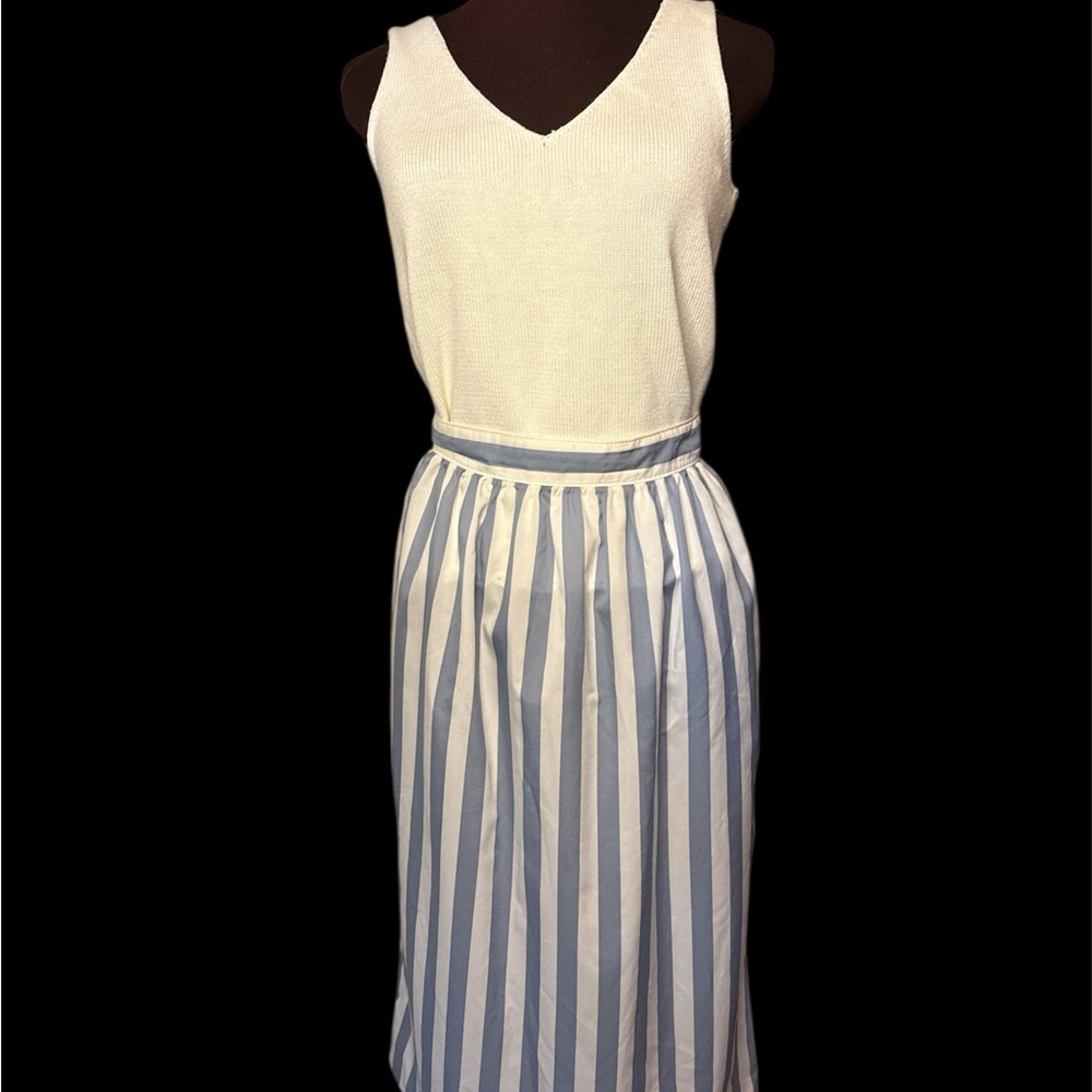 Vintage Blue and White Skirt